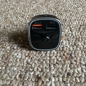 Black Radio Transmitter with Dual USB Ports